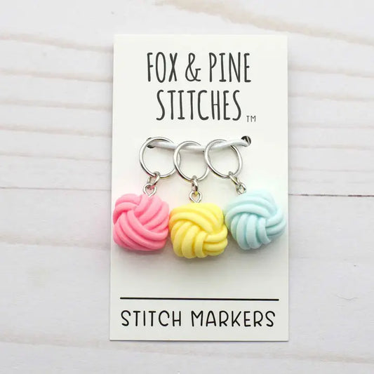 Square Knots Stitch Markers