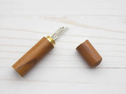 Wooden Darning Needle Storage Cases